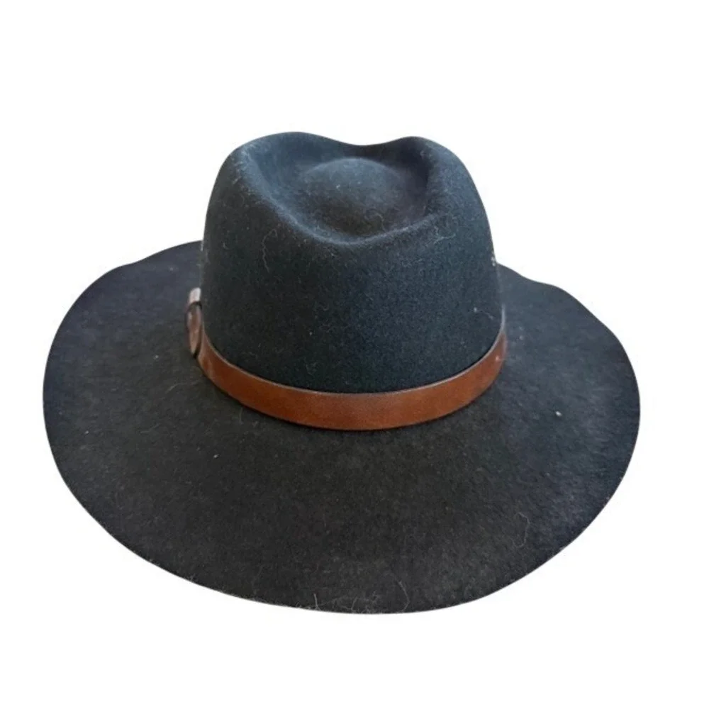 Dorfman Pacific Black Wool Felt Cowboy Hat XLarge Outdoor Rancher Style WPL 4384